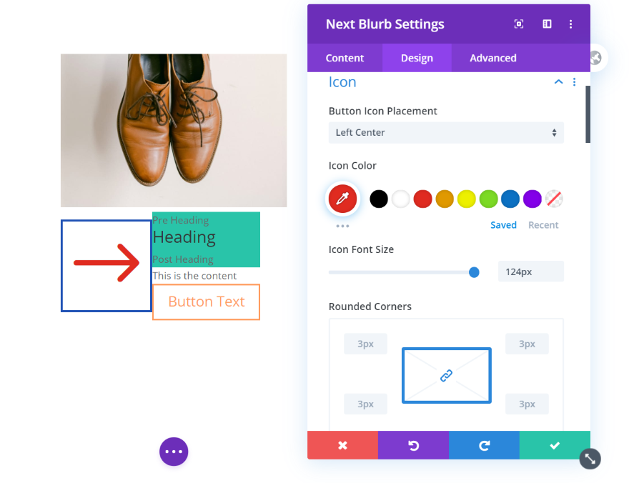 Next أيقونة Blurb