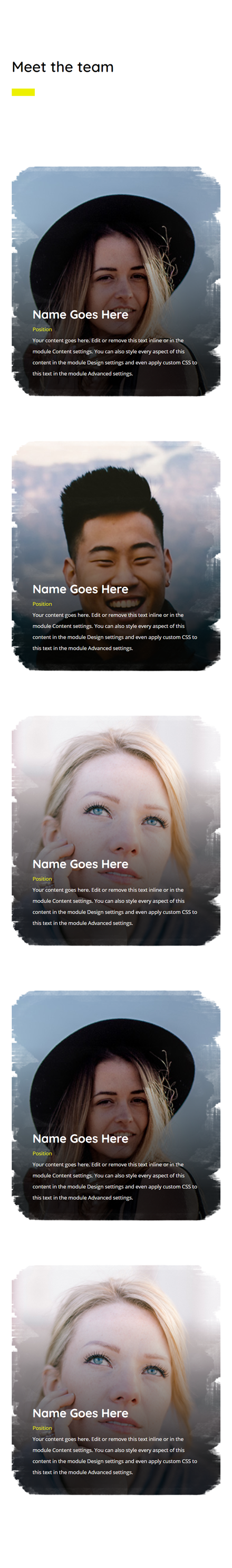 دائري لأعضاء الفريق