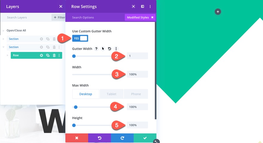 帶有自定義切換的全分屏佈局