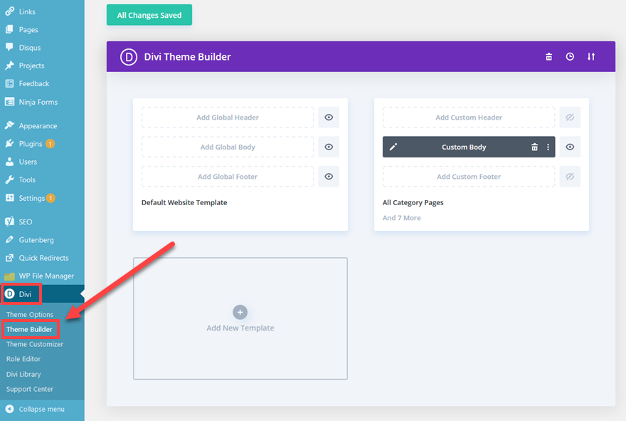 ตัวสร้างธีม Divi