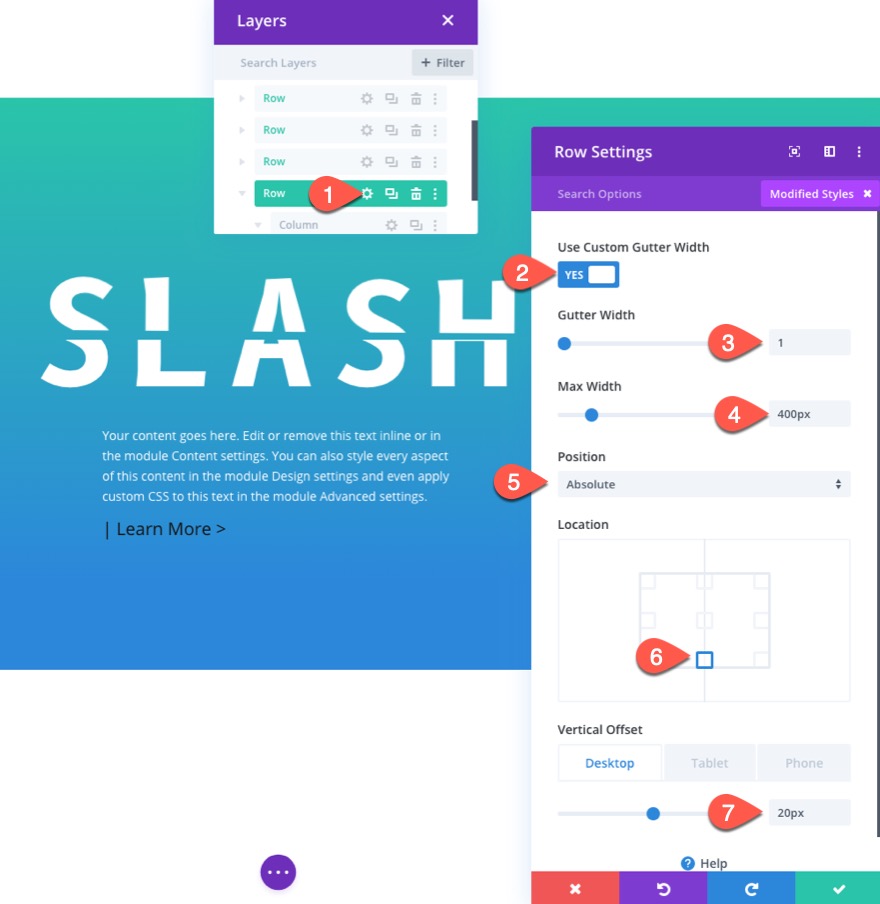 เอฟเฟกต์ข้อความอย่างเจ็บแสบ