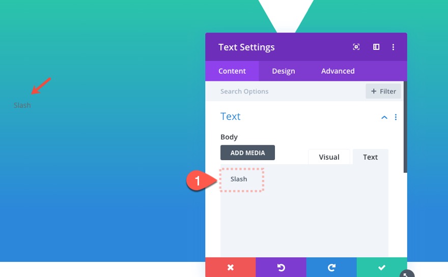 เอฟเฟกต์ข้อความอย่างเจ็บแสบ