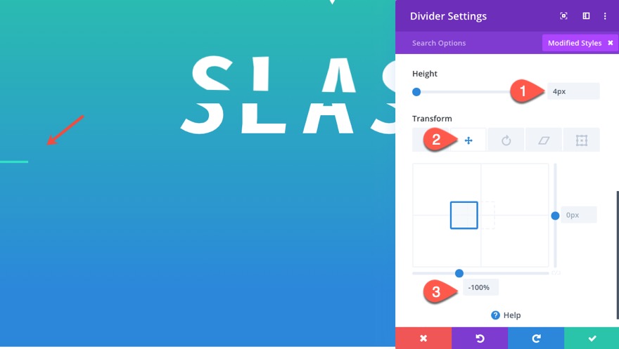 เอฟเฟกต์ข้อความอย่างเจ็บแสบ