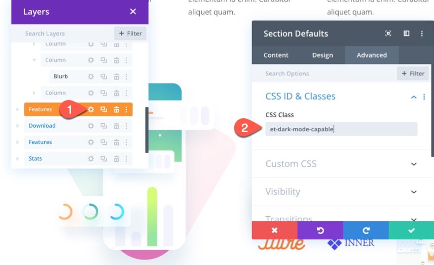 สลับโหมดมืดใน Divi