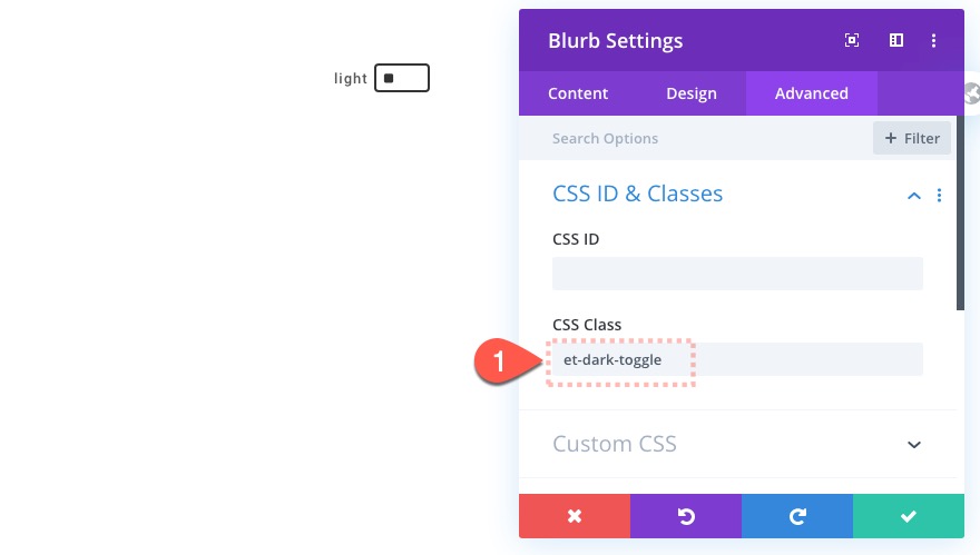 สลับโหมดมืดใน Divi