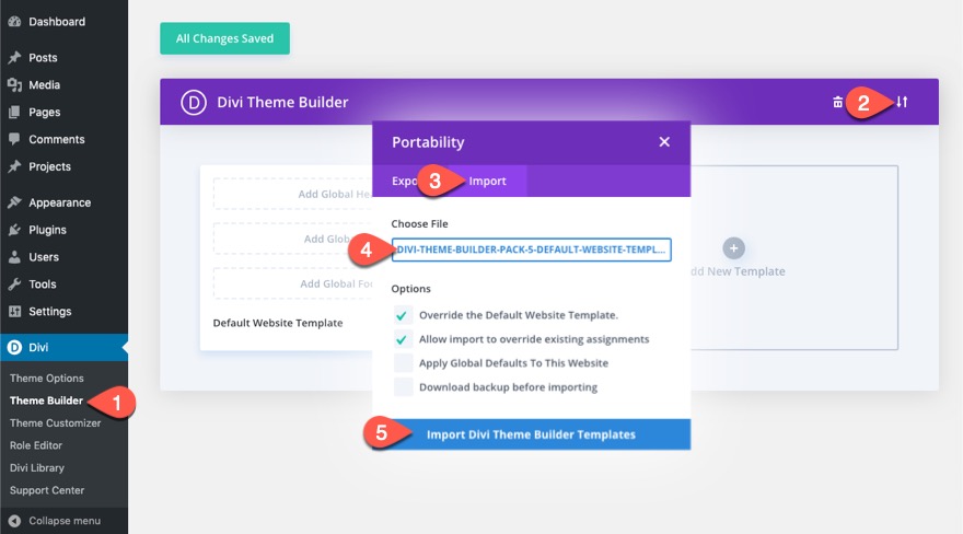 สลับโหมดมืดใน Divi