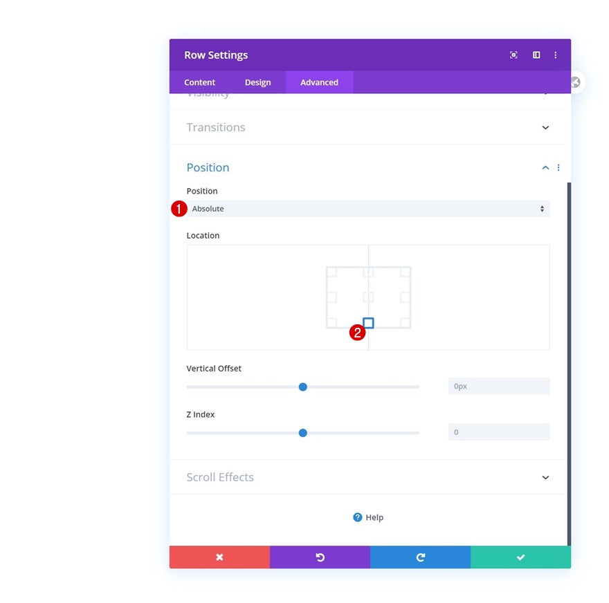 accrochage du défilement