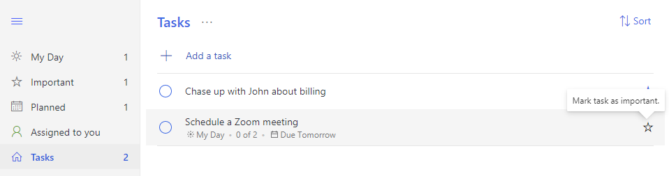 การทำเครื่องหมายงานว่ามีความสำคัญ