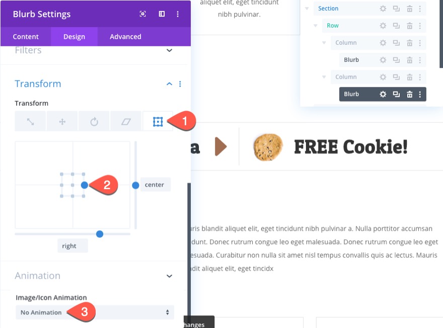 divi 위닝 스핀 스크롤 효과