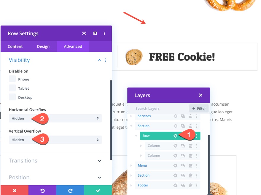 divi 위닝 스핀 스크롤 효과
