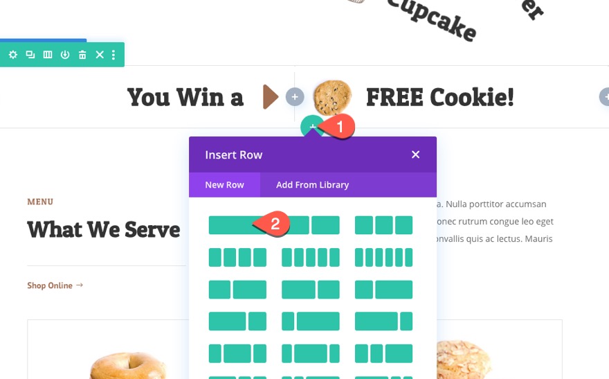 divi 위닝 스핀 스크롤 효과
