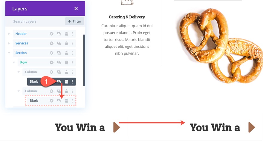 divi 위닝 스핀 스크롤 효과