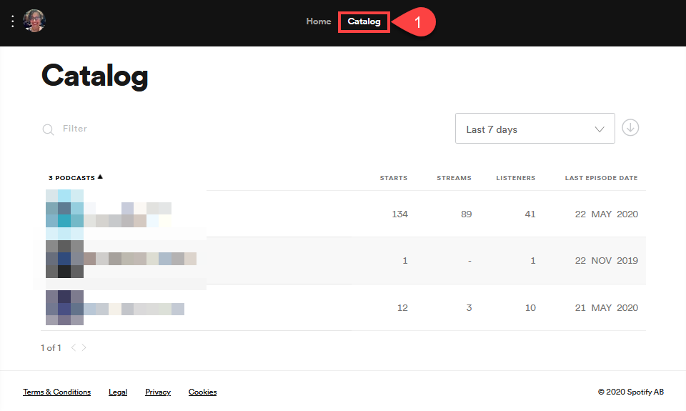 каталог подкастов spotify