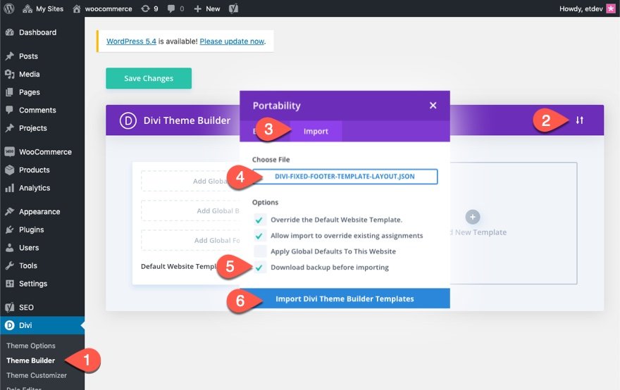 divi mobil iletişim çubuğu