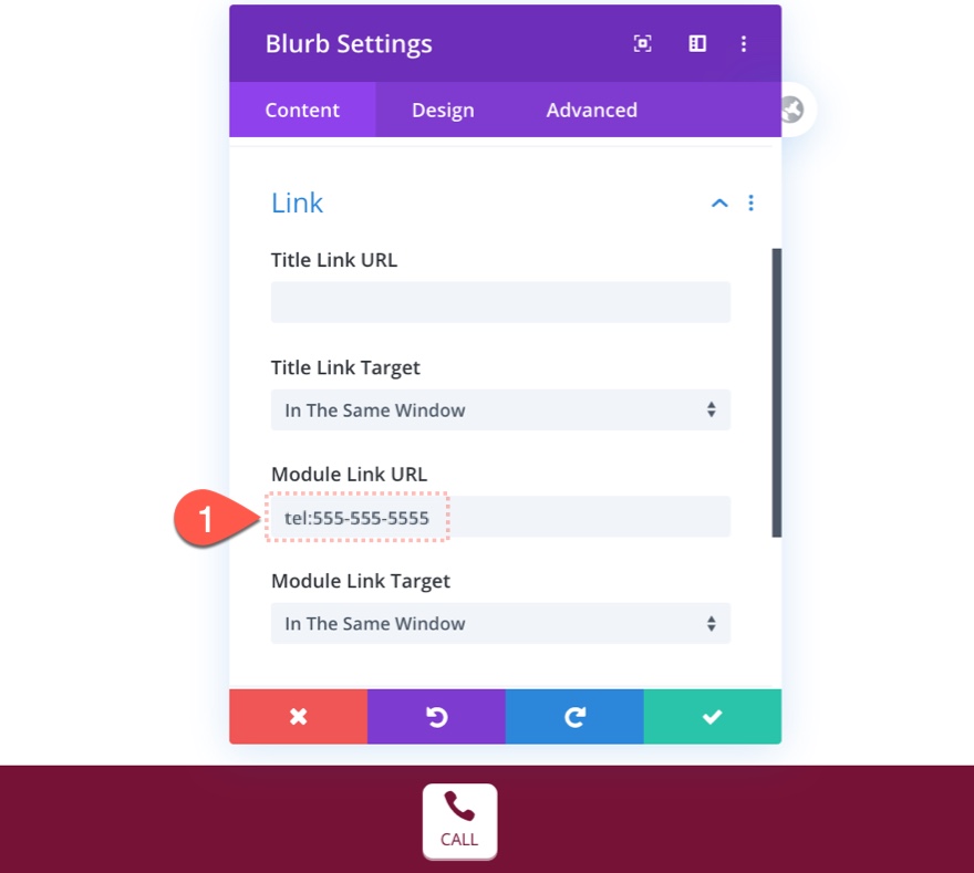 divi mobil iletişim çubuğu