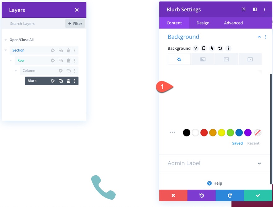 divi mobil iletişim çubuğu