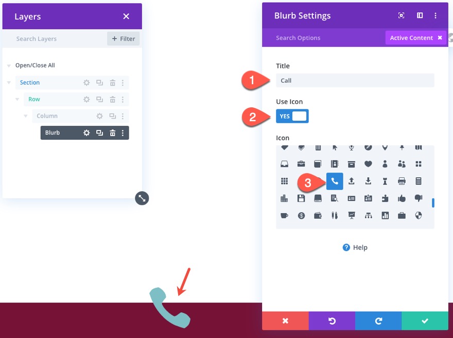 divi mobil iletişim çubuğu