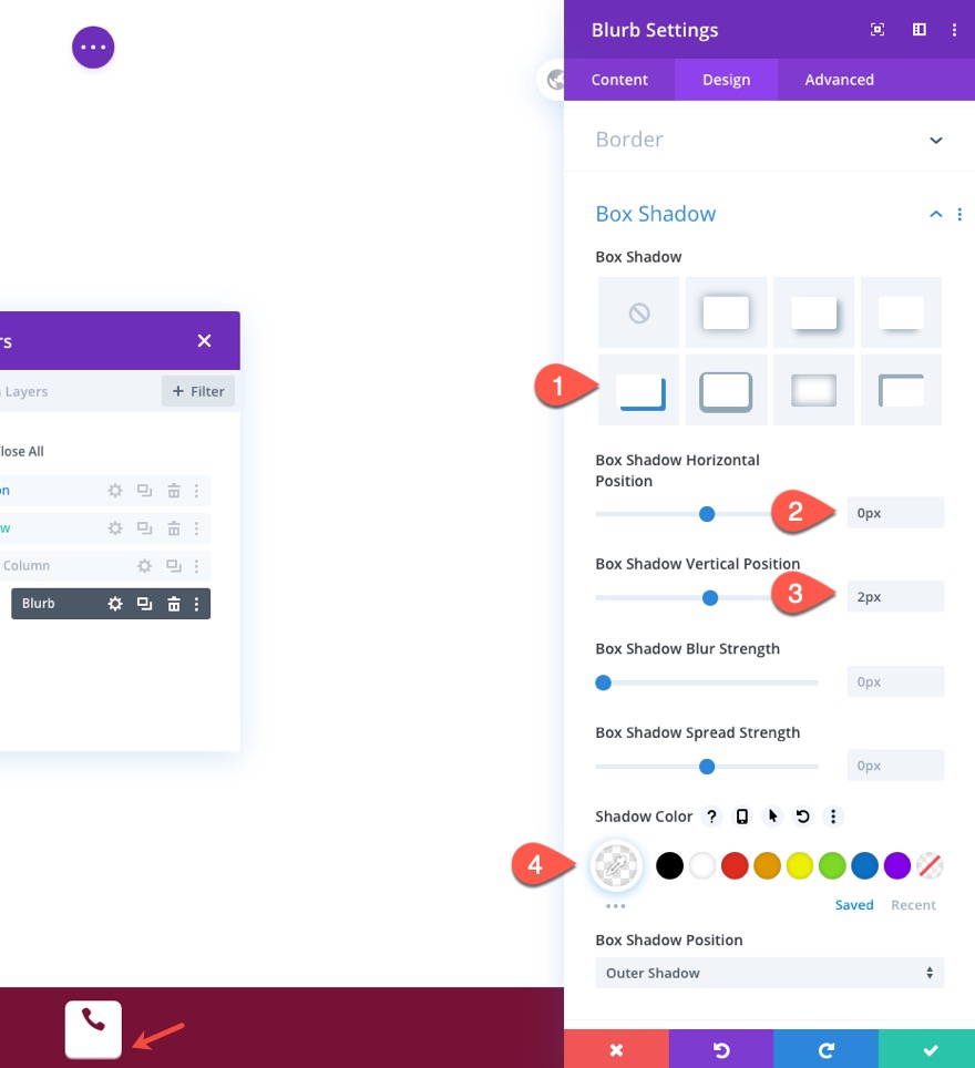 divi mobil iletişim çubuğu