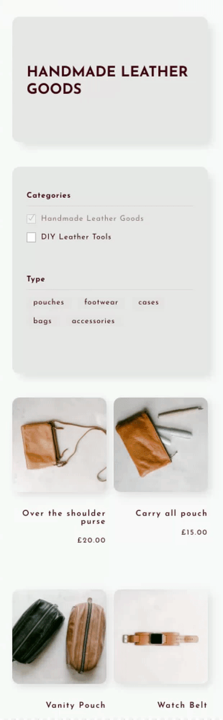 WooCommerce 產品類別頁面