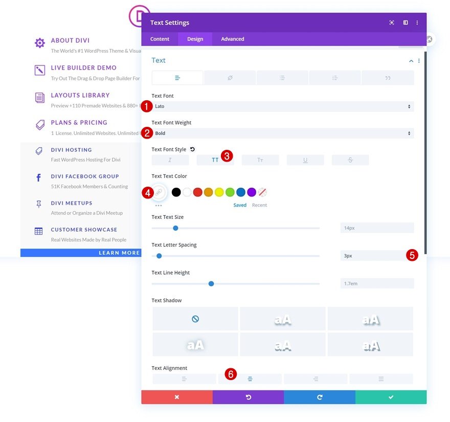 エレガントなテーマのドロップダウンメニュー