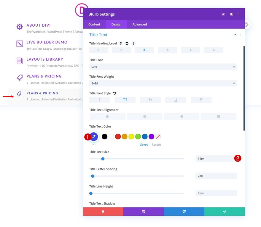 エレガントなテーマのドロップダウンメニュー