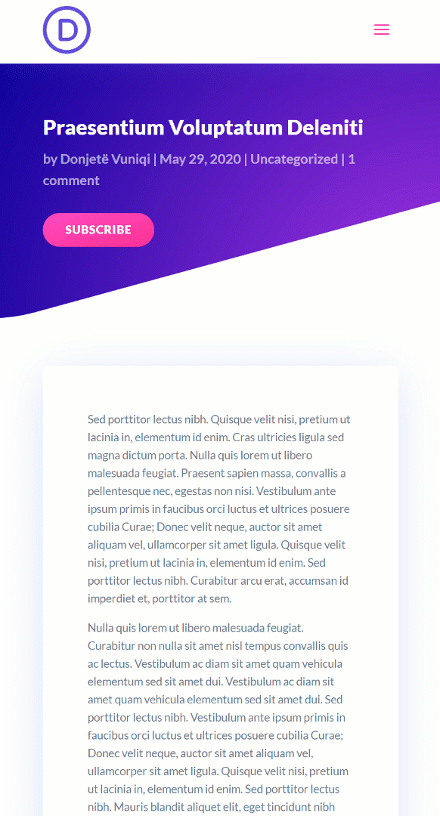 エレガントなテーマのドロップダウンメニュー