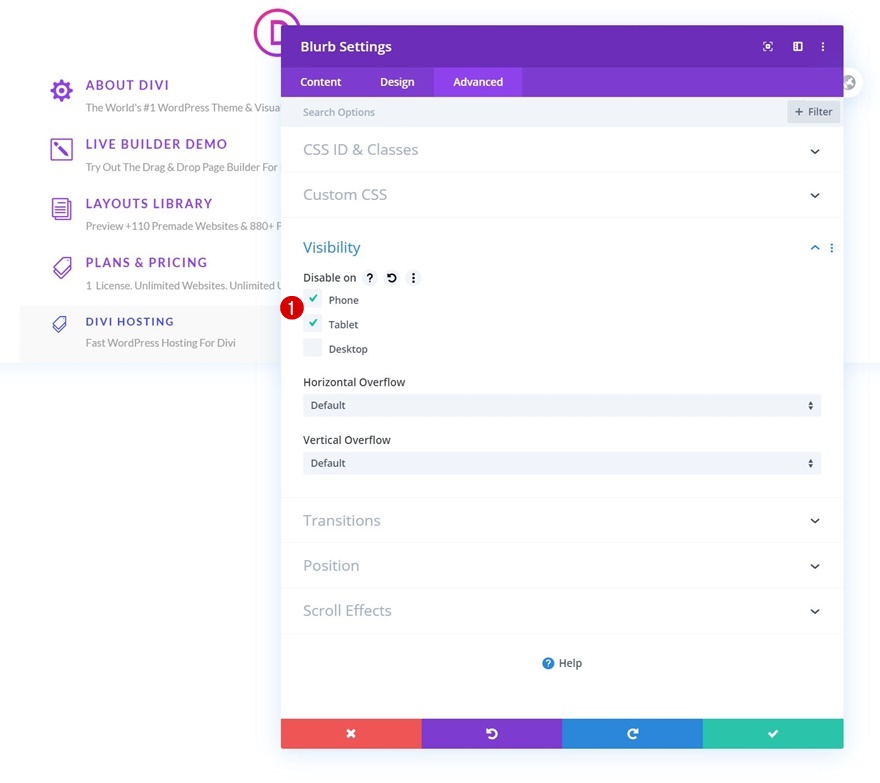 エレガントなテーマのドロップダウンメニュー