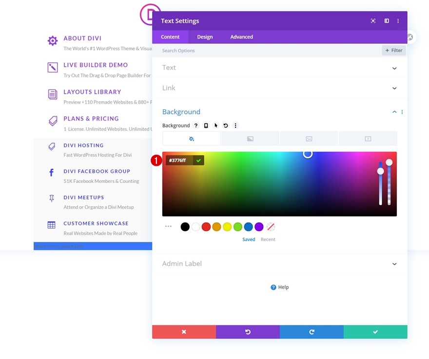 エレガントなテーマのドロップダウンメニュー