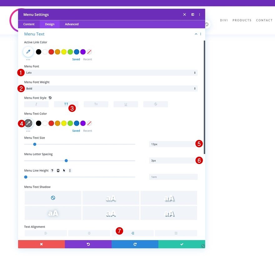 エレガントなテーマのドロップダウンメニュー