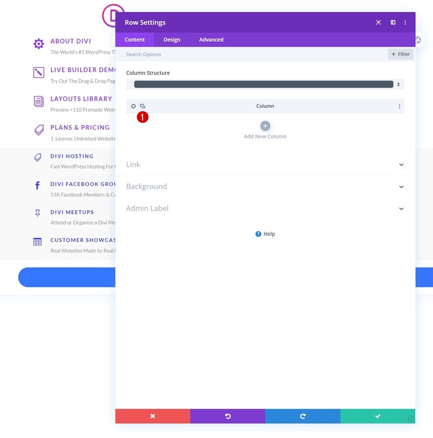 エレガントなテーマのドロップダウンメニュー