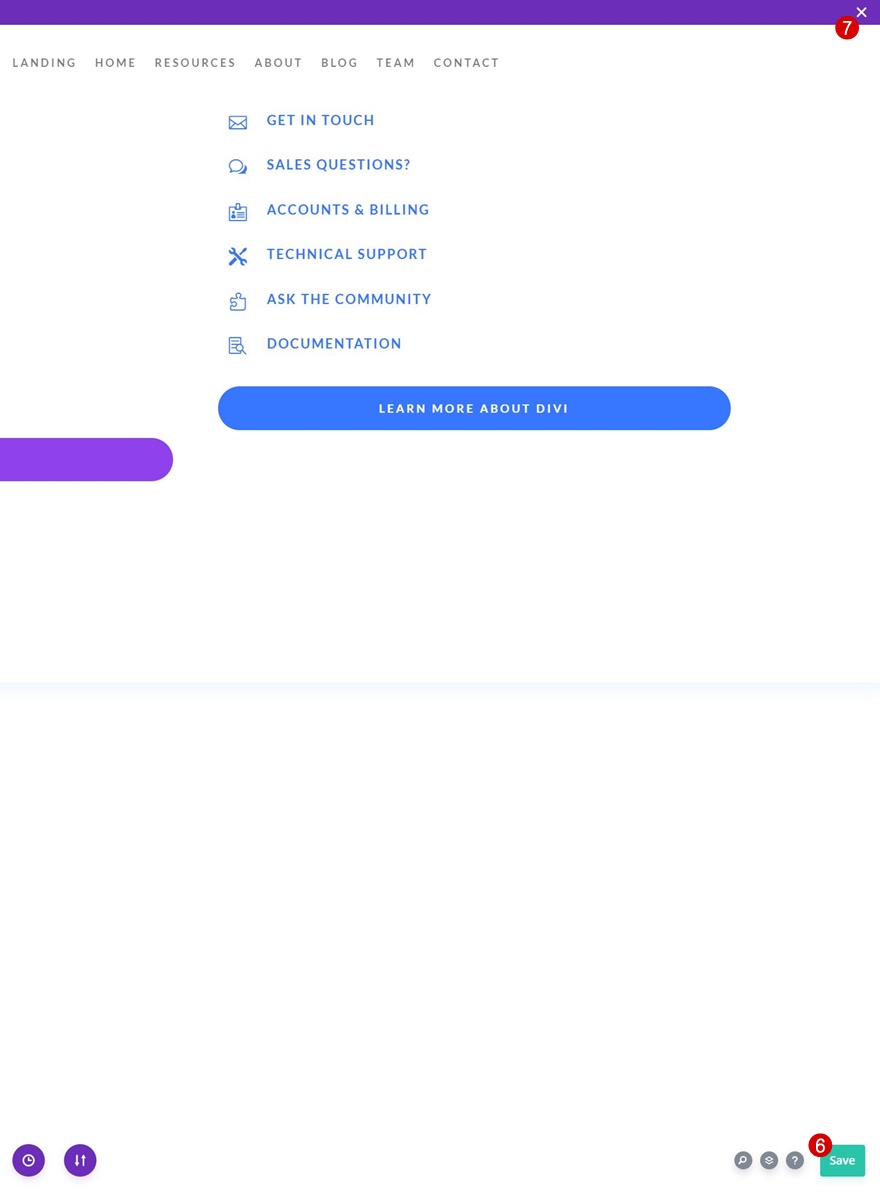 エレガントなテーマのドロップダウンメニュー