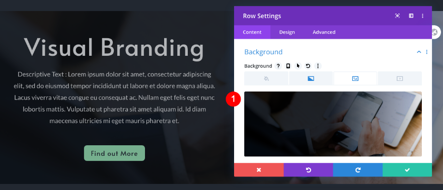 daftar navigasi portofolio yang dapat digulir
