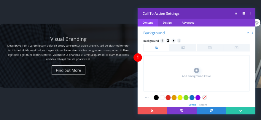 daftar navigasi portofolio yang dapat digulir