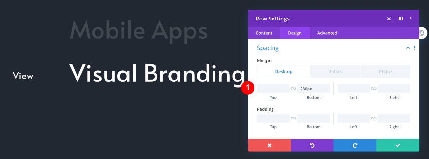 daftar navigasi portofolio yang dapat digulir