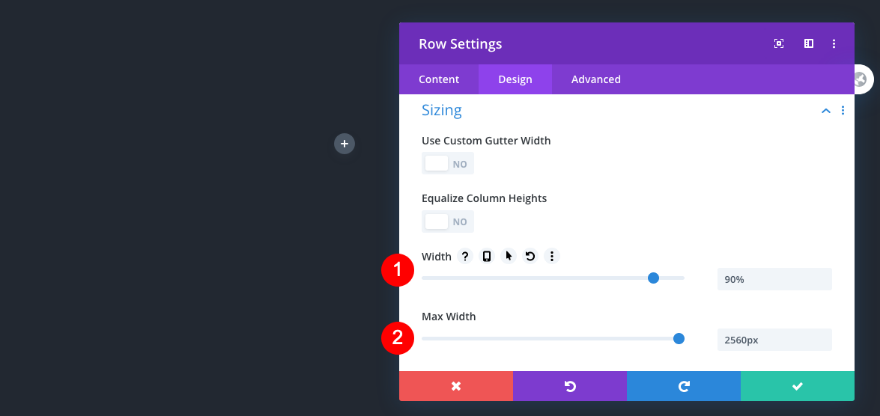 daftar navigasi portofolio yang dapat digulir
