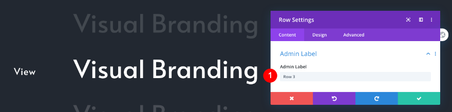 daftar navigasi portofolio yang dapat digulir