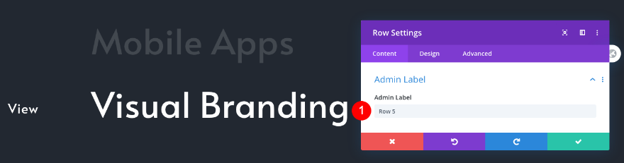 daftar navigasi portofolio yang dapat digulir