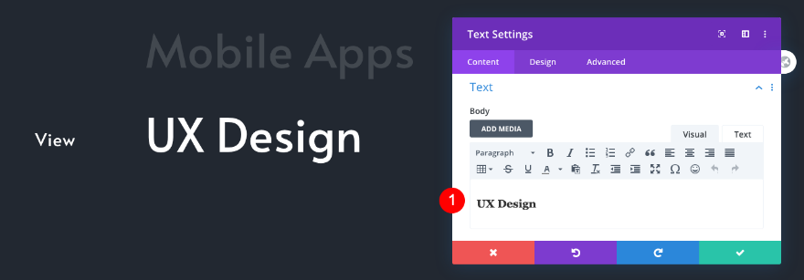 daftar navigasi portofolio yang dapat digulir