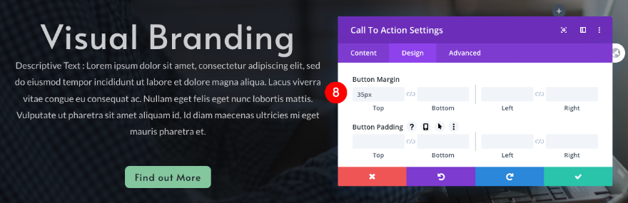 daftar navigasi portofolio yang dapat digulir