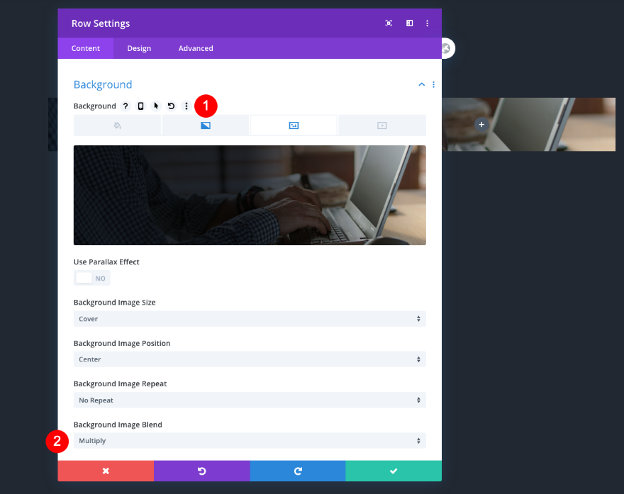 daftar navigasi portofolio yang dapat digulir