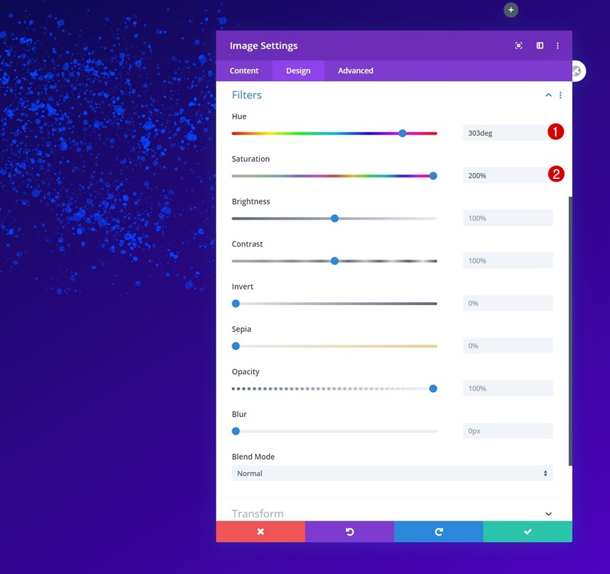 スパッタアニメーション