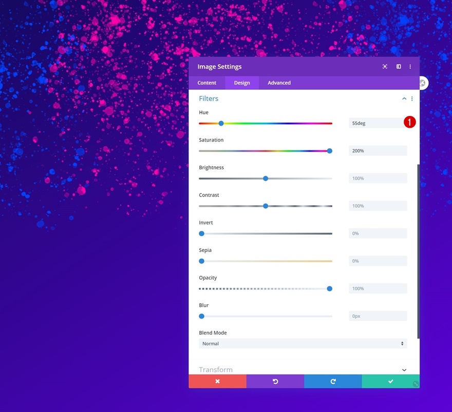 スパッタアニメーション