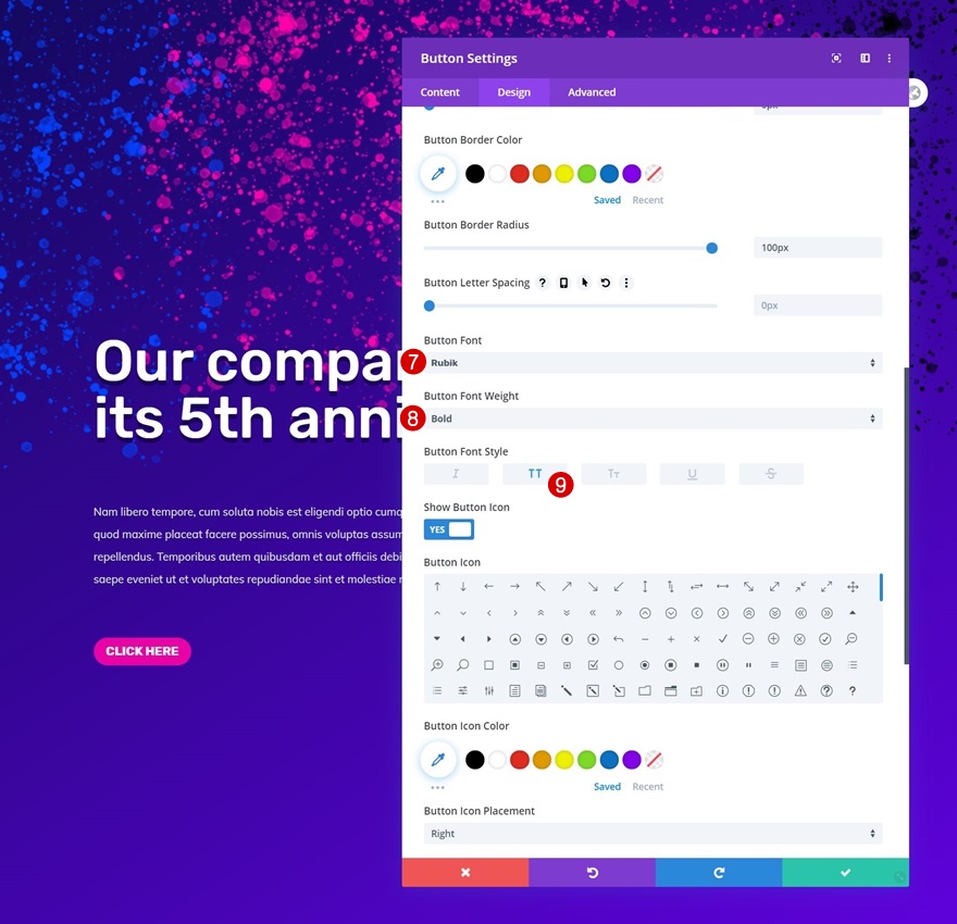 スパッタアニメーション