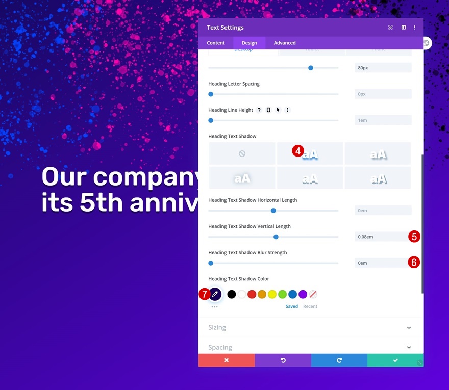 スパッタアニメーション