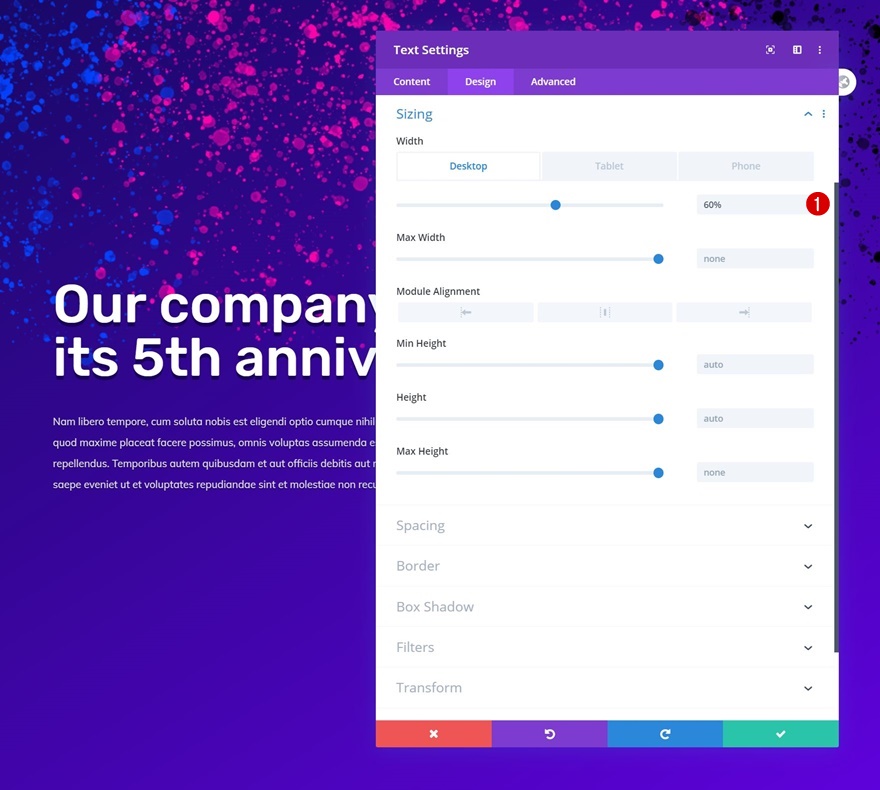 スパッタアニメーション