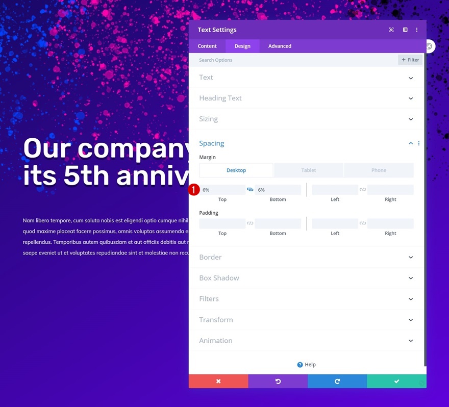 スパッタアニメーション