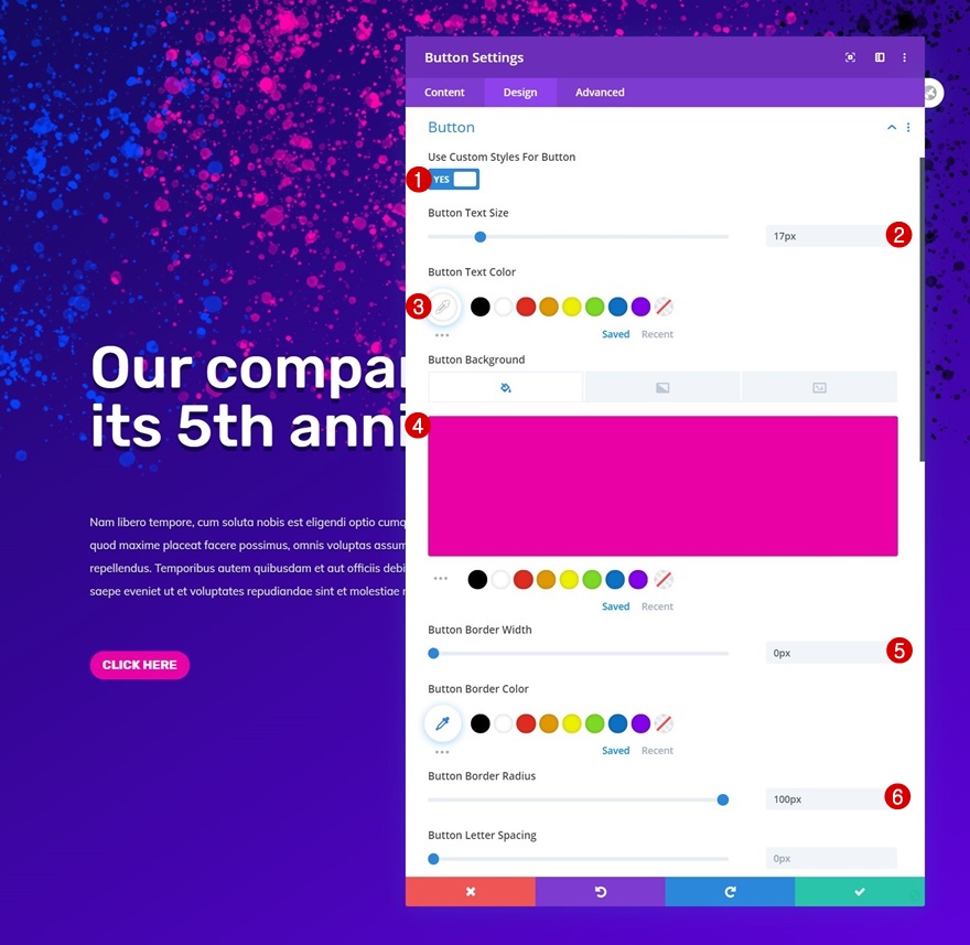 スパッタアニメーション