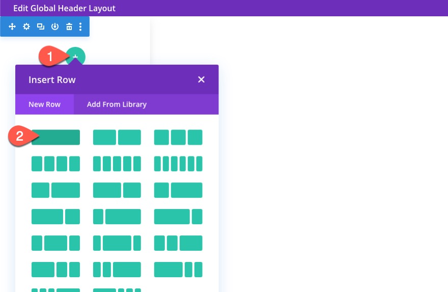 divi 수직 탐색 메뉴 및 헤더