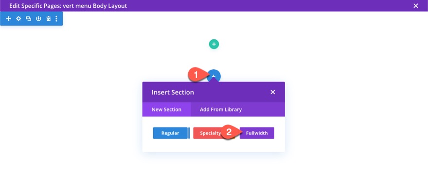 divi 수직 탐색 메뉴 및 헤더