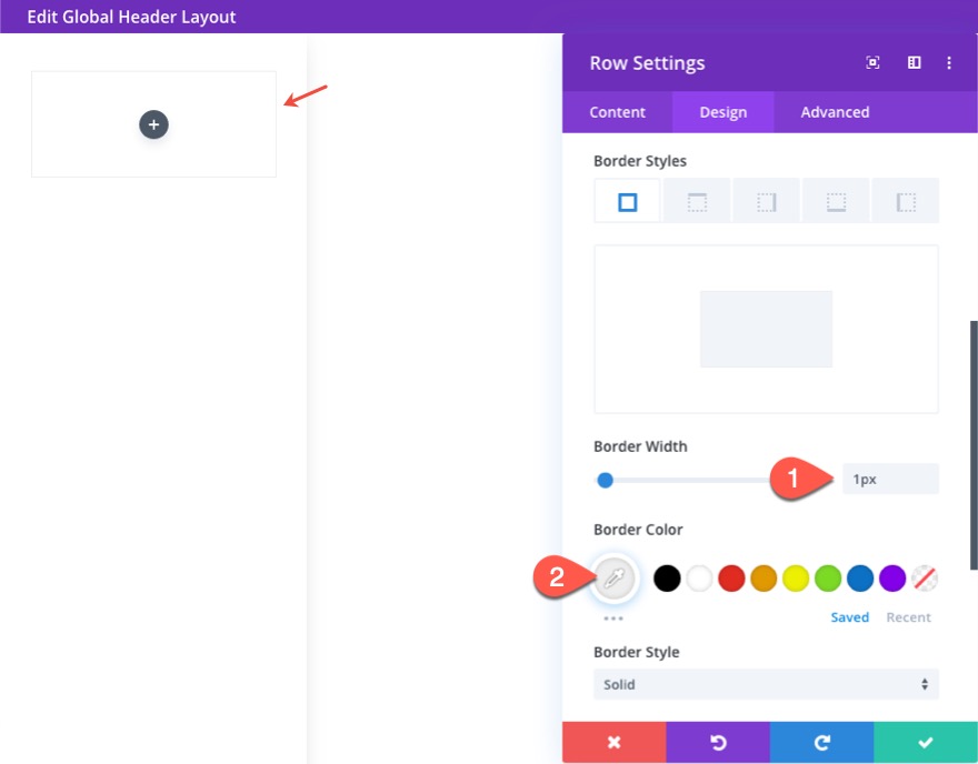 divi 수직 탐색 메뉴 및 헤더